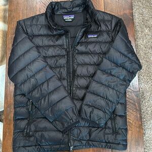 Boy’s Black Down Sweater Jacket- Size L (12)